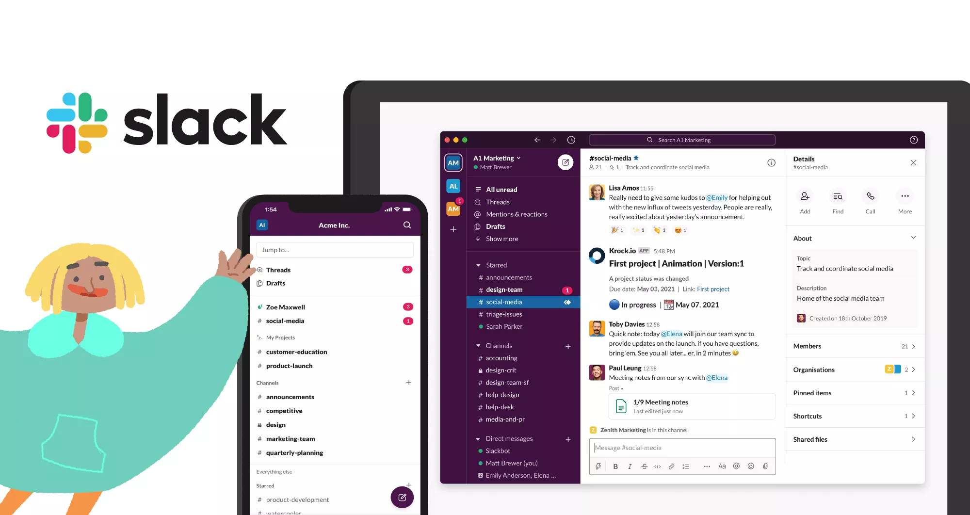 krock.io notifications in slack