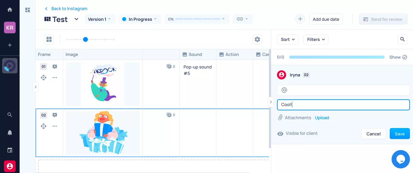 How to build storyboard with Krock board step? Photo