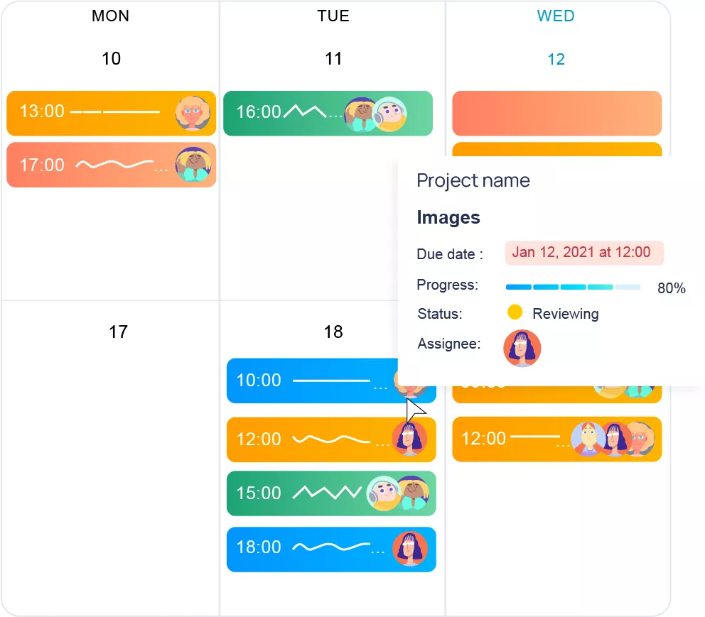 Manage tasks, follow deadlines and control team performance