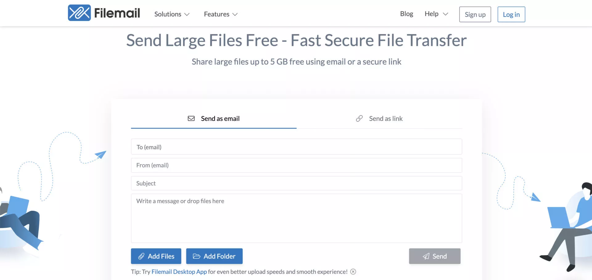 Send and Transfer Large Files Online for Free - Smash