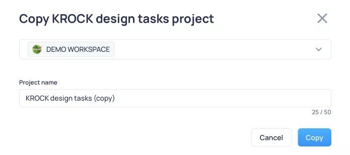 How to copy project - step 2
