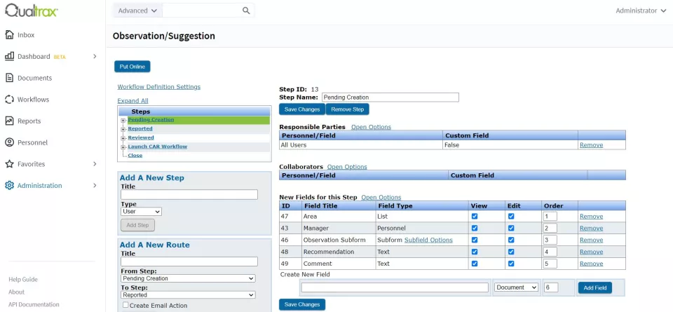 qualtrax page