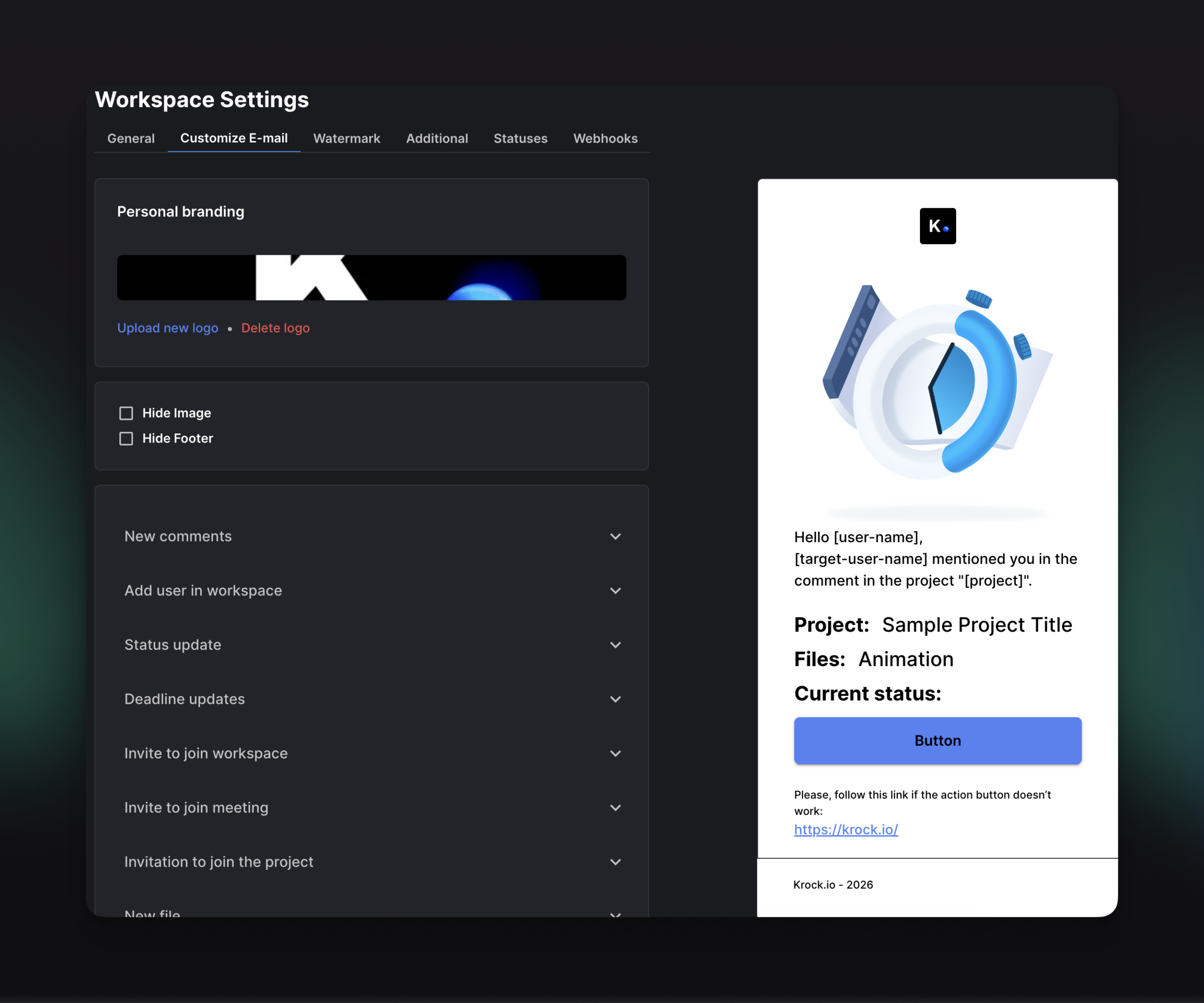 Email Template Krock