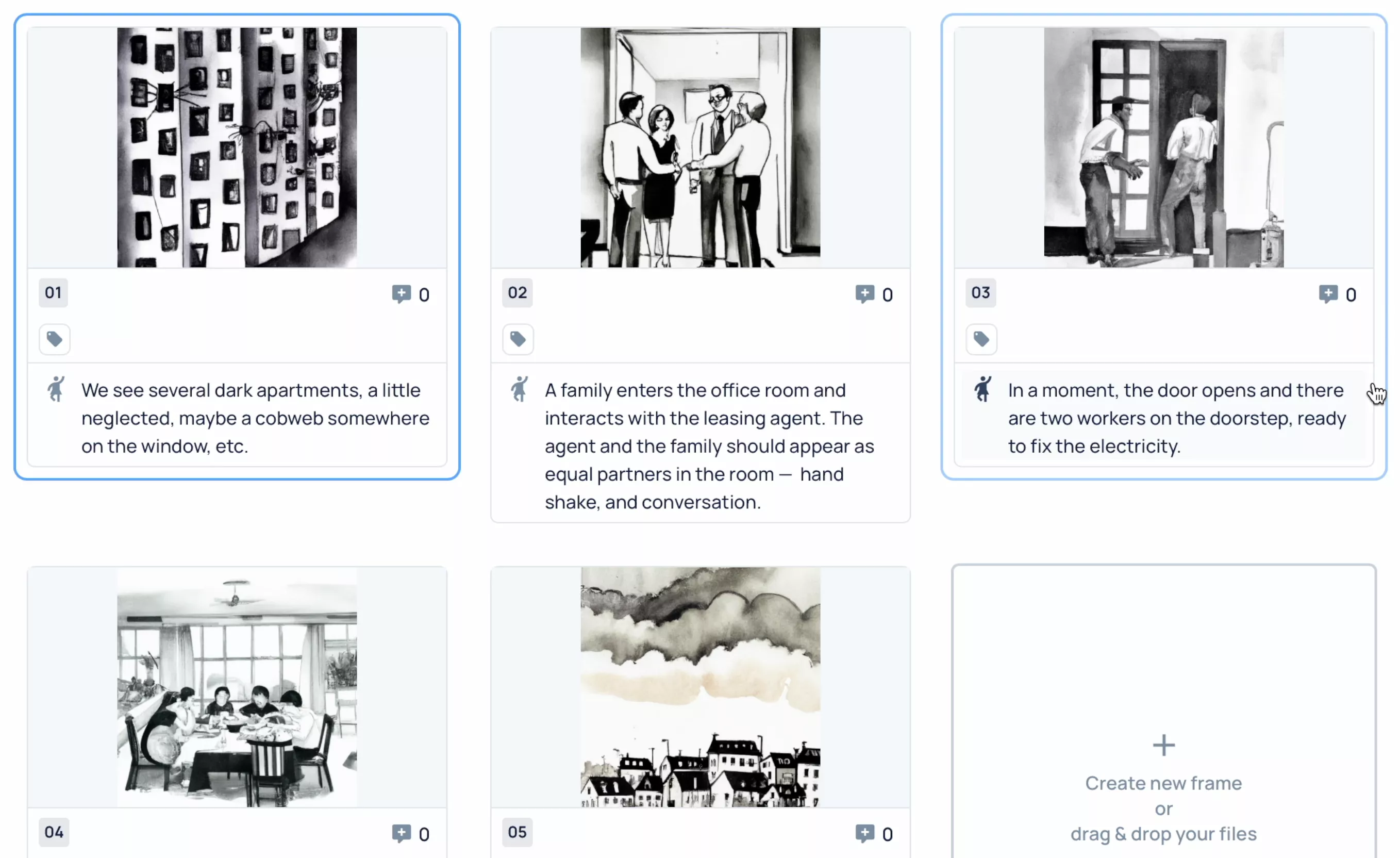 Storyboard AI - Ready to use online generated storyboard in few clicks