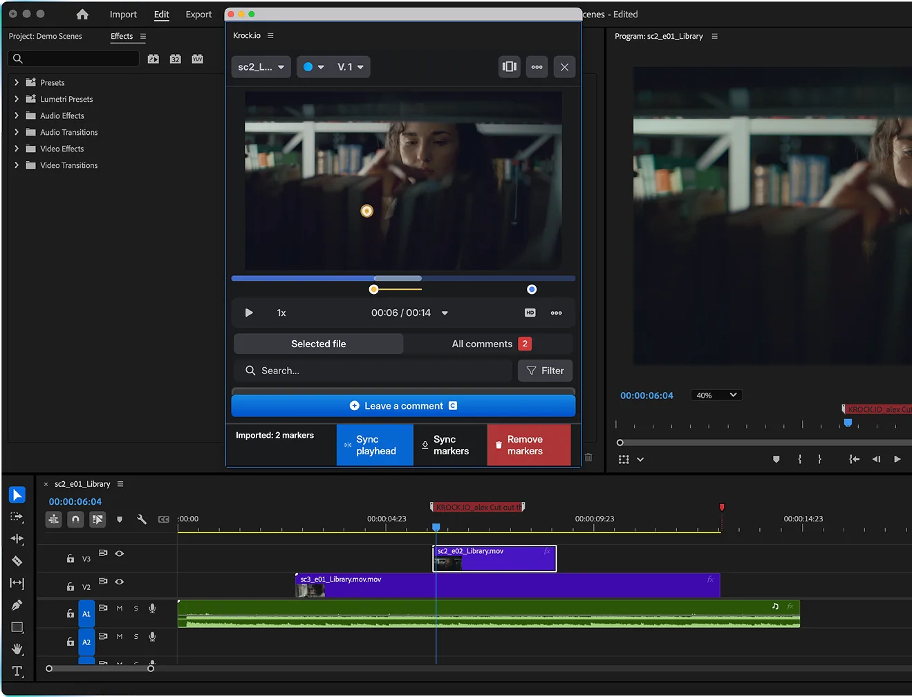 Krock.io Extension for Adobe Premiere