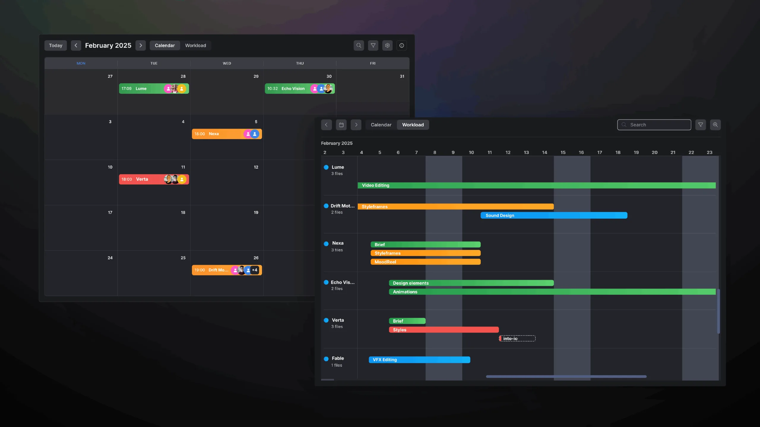Team collaboration in KROCK - Frame.io Alternative