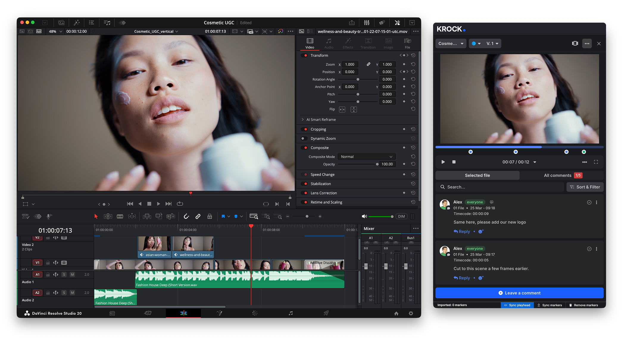 DaVinci Resolve Krock.io