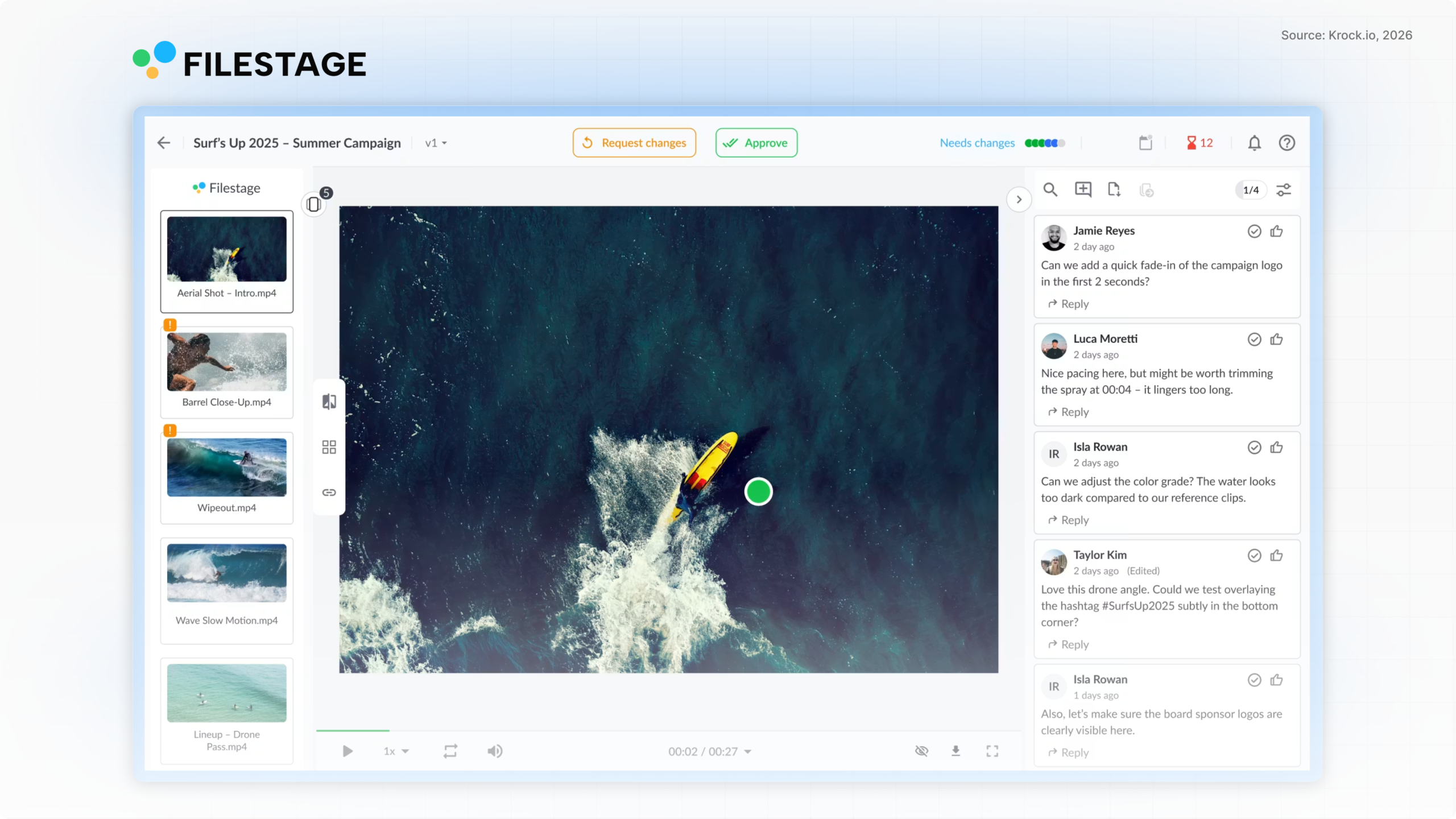 Main view Filestage