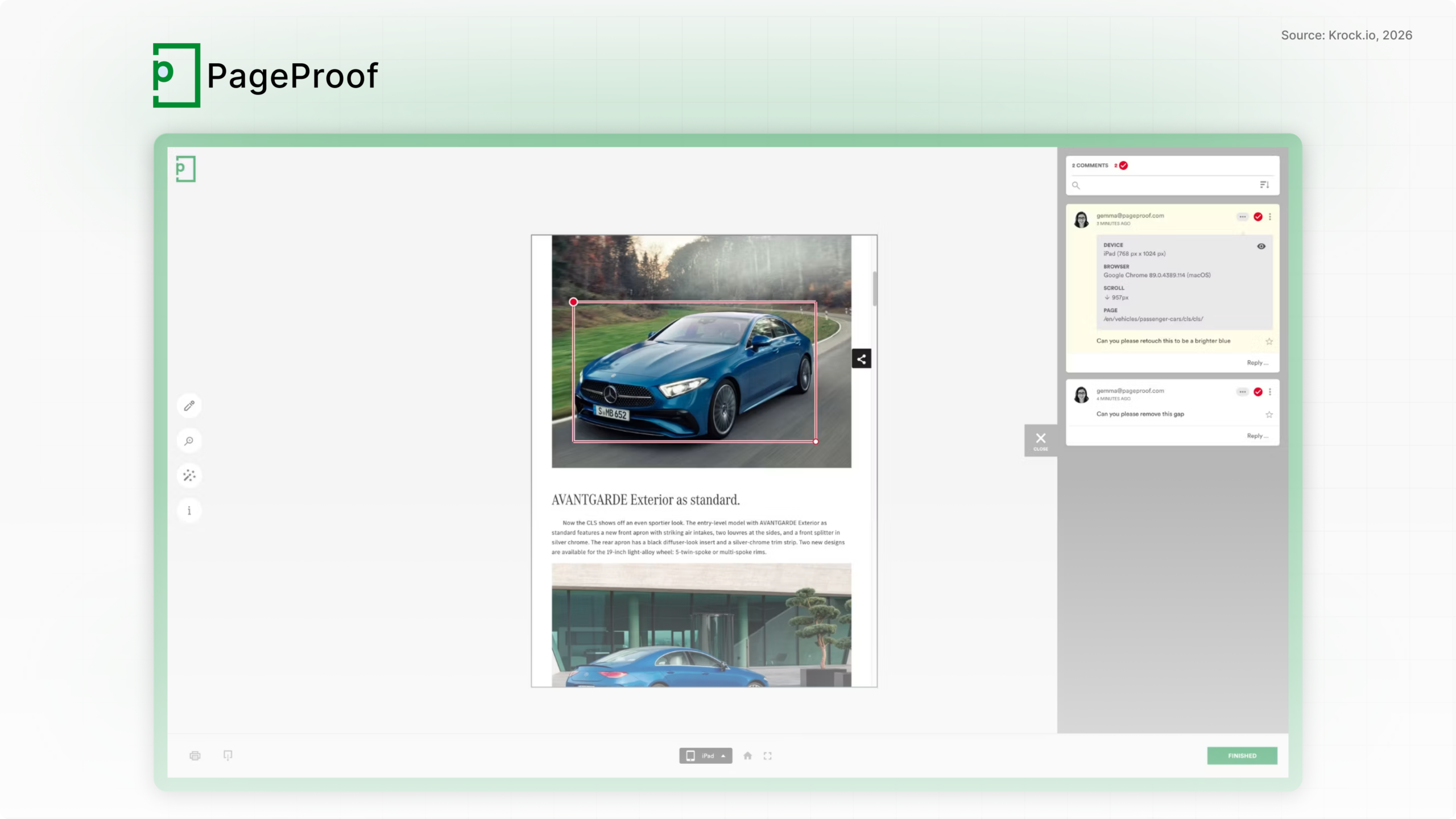 Main view Pageproof