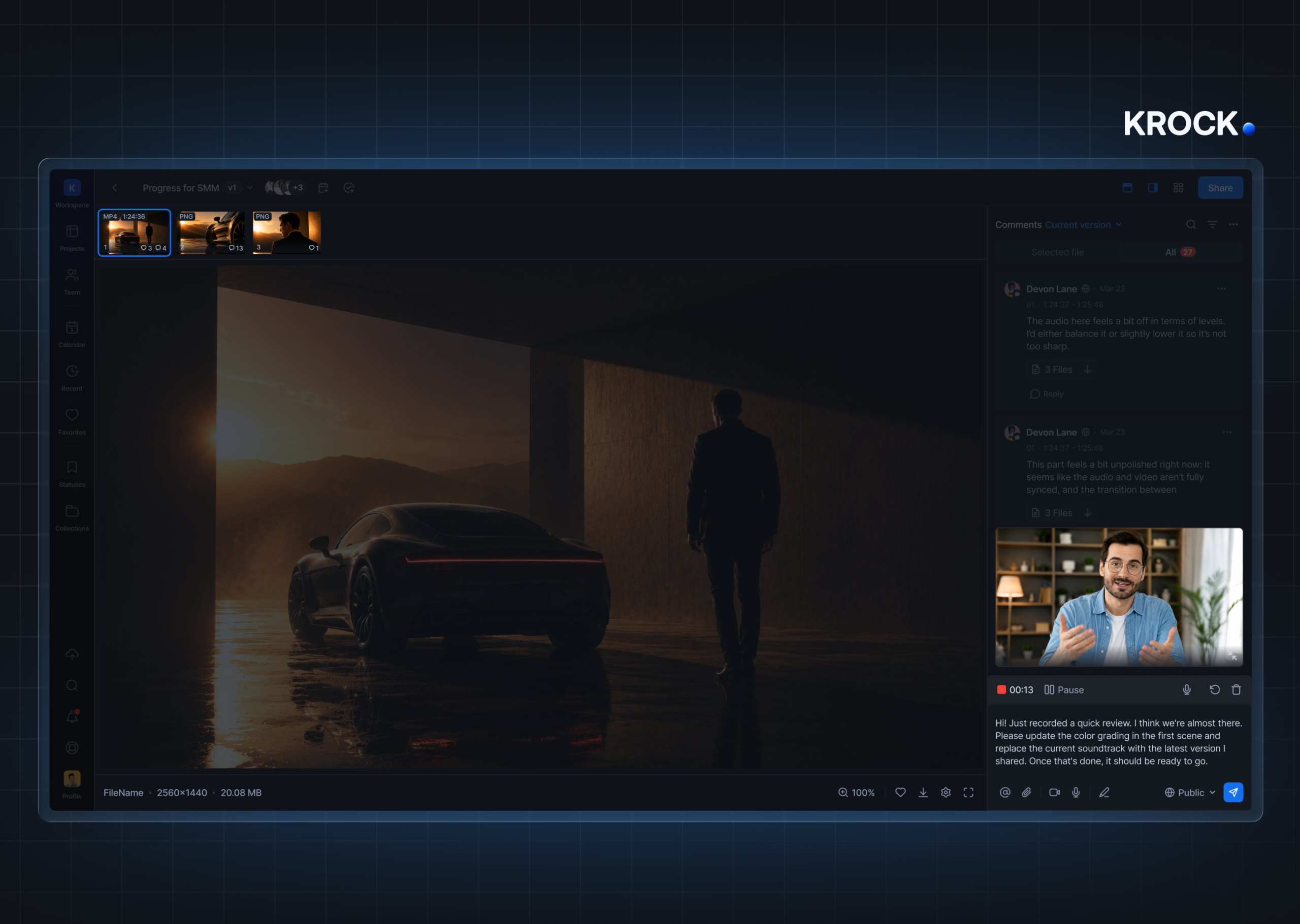 The best Loom alternative for video feedback on creative projects screen sharing