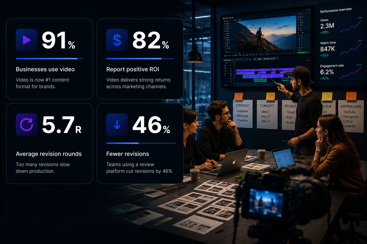 Video marketing statistics - what agencies and production teams need to know